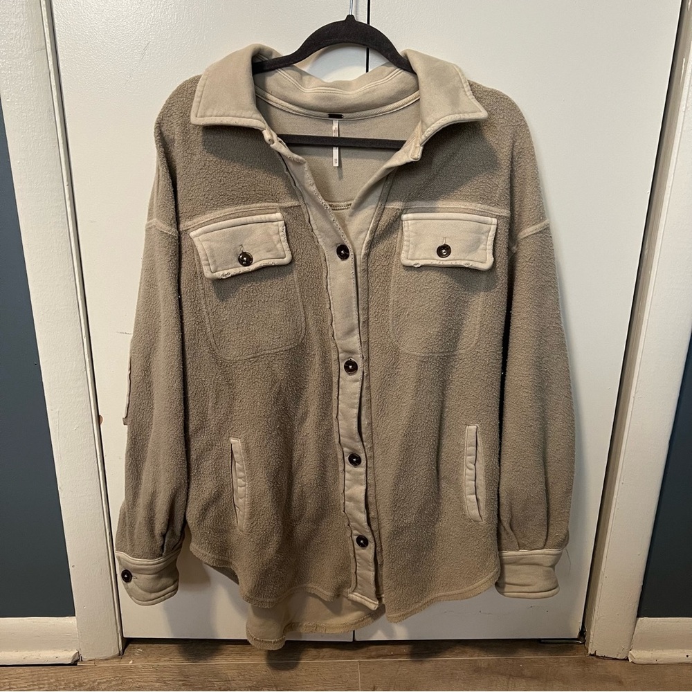 Free People Ruby Jacket - XS Stone